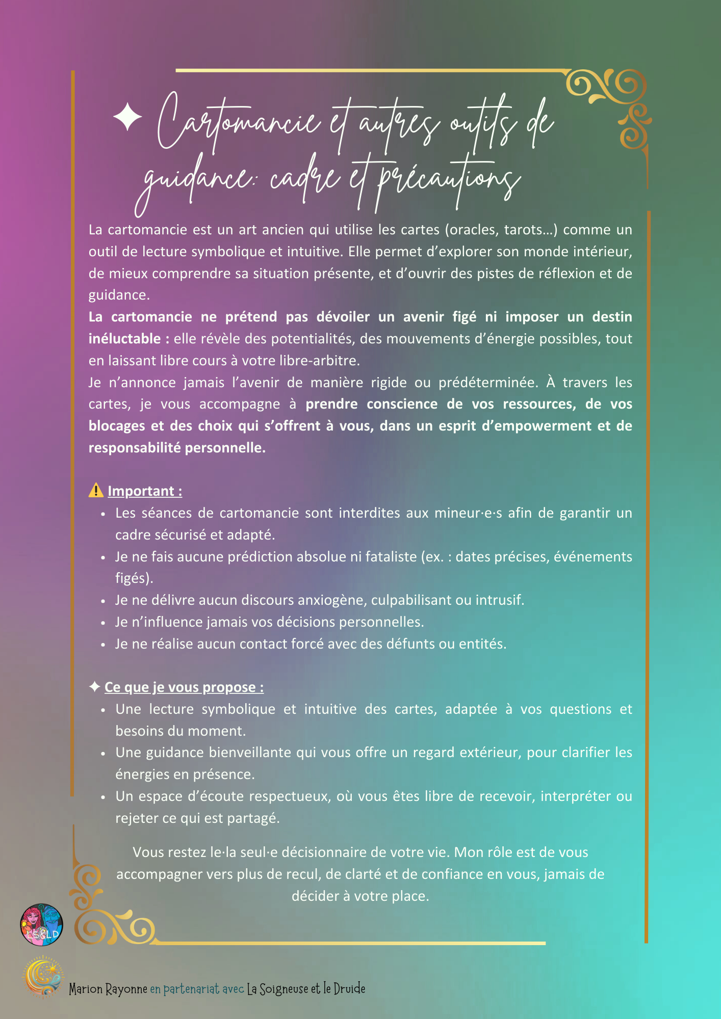 Cadre et précautions