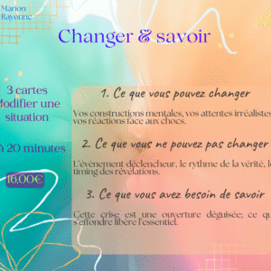 CARTO – Changer & savoir (3 cartes: modifier une situation)