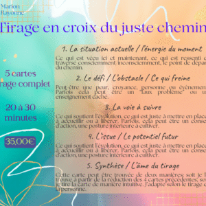 CARTO – Tirage en croix du juste chemin (Tirage complet)