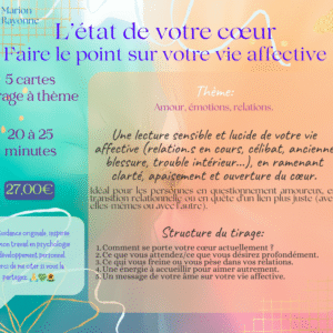 CARTO – L'état de votre cœur: Faire le point sur votre vie affective (Tirage à thème)